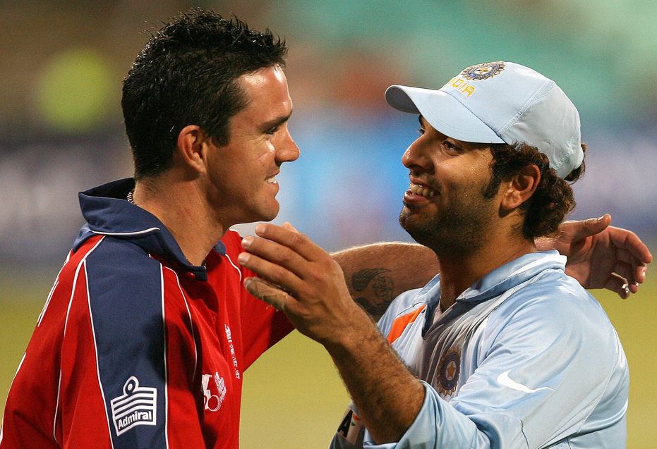 Yuvraj Singh and kevin pietersen