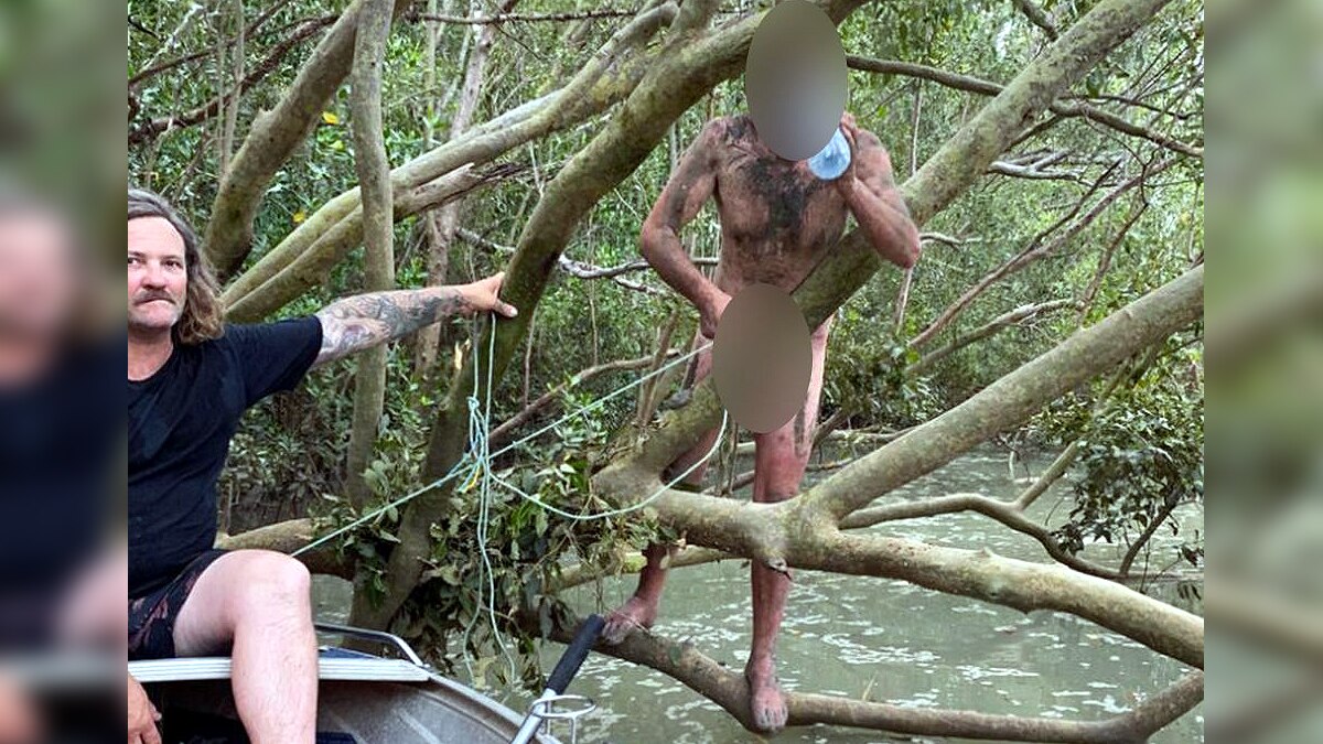 Naked Fugitive found in Crocodile waters