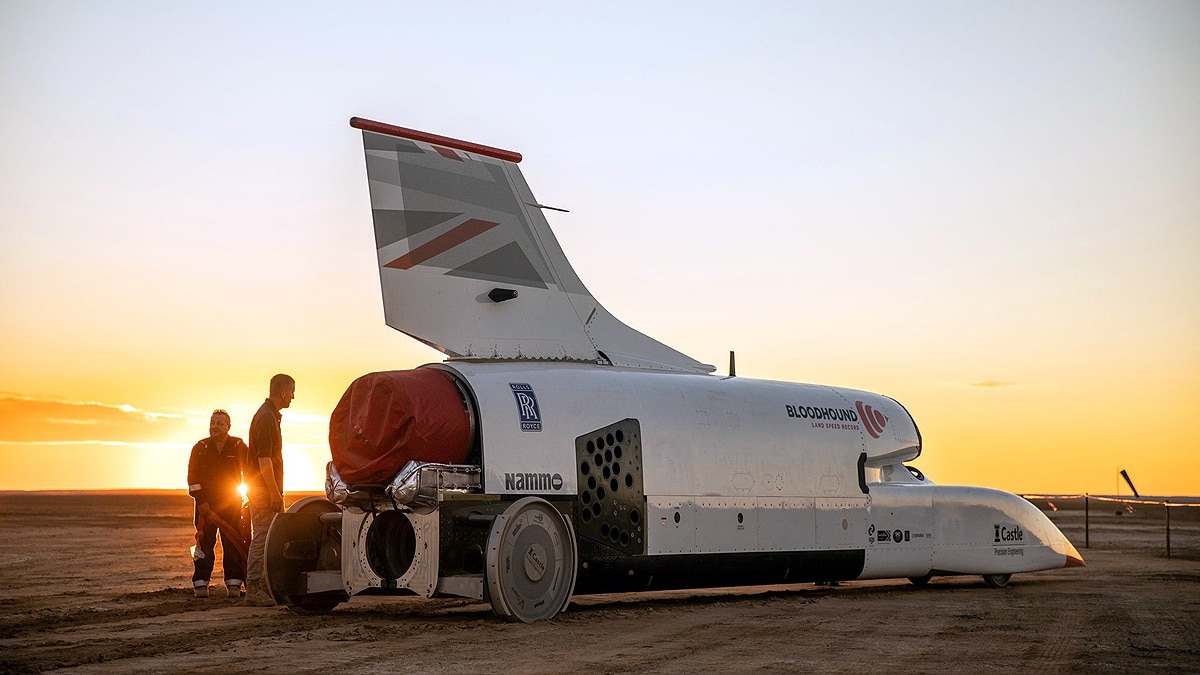 Bloodhound Supersonic car project for sale
