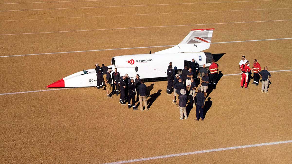 Bloodhound Supersonic car project for sale
