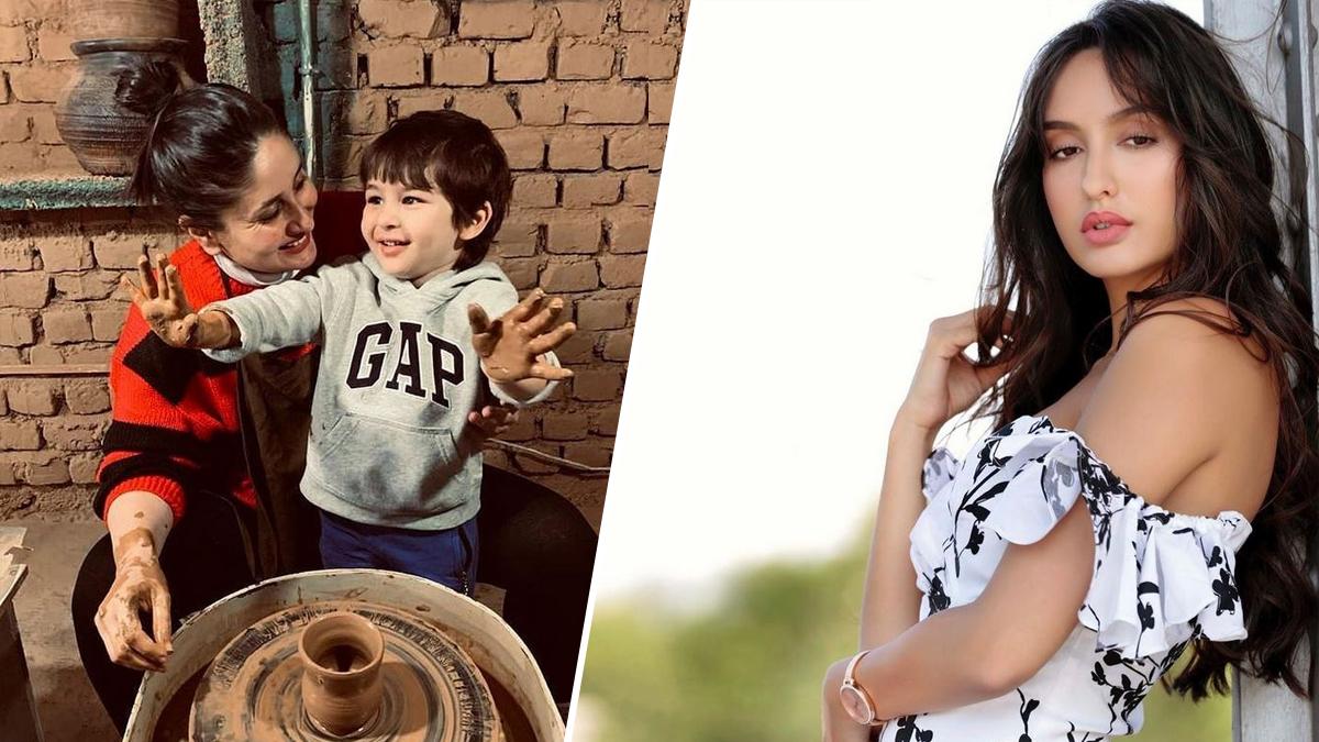 तैमूर-करीना-नोरा