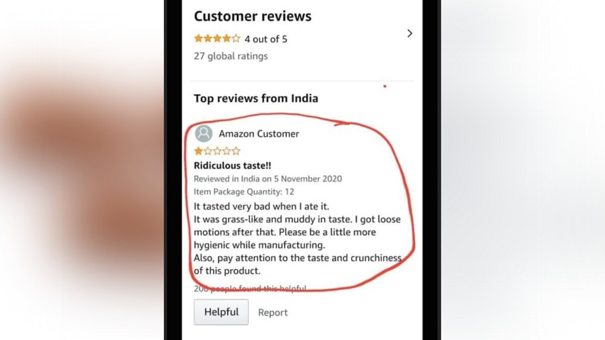 अमेज़न साइट से मंगवाये गोबर के उपले, केक समझ कर खाकर दिया रिव्यू