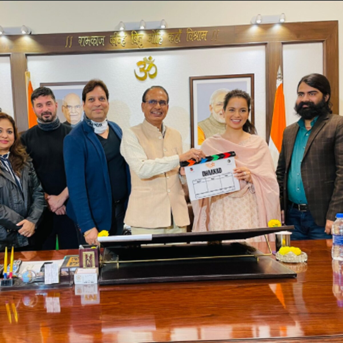 शिवराज सिंह चौहान संग धाकड़ की टीम