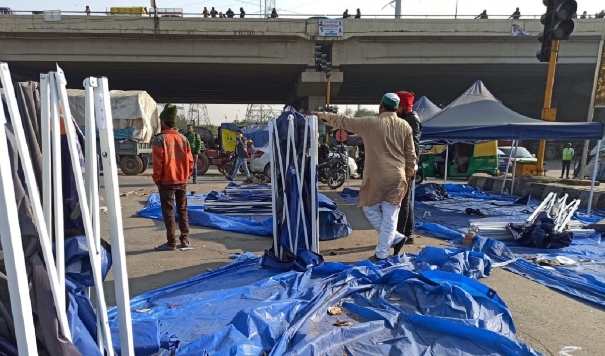 गाजीपुर बॉर्डर पर किसान आंदोलन