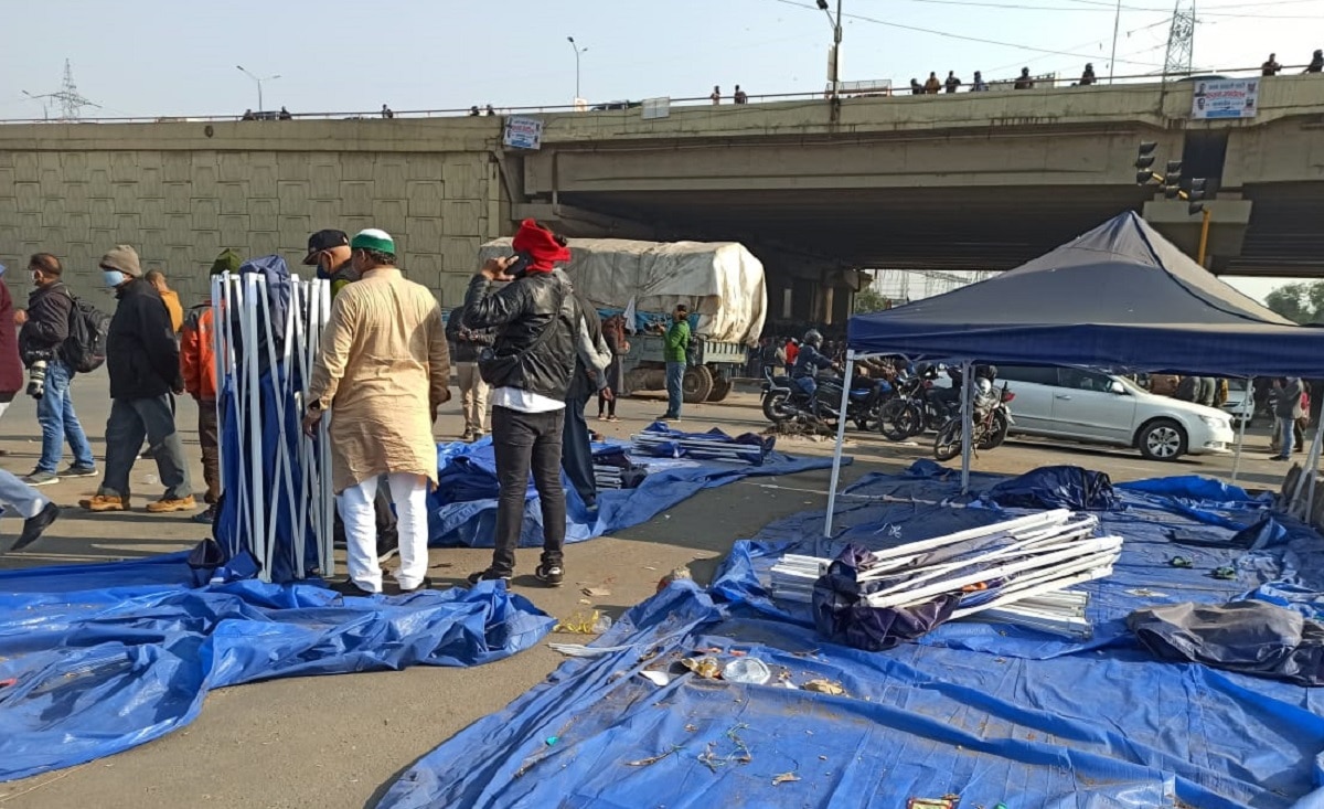 गाजीपुर बॉर्डर पर किसान आंदोलन