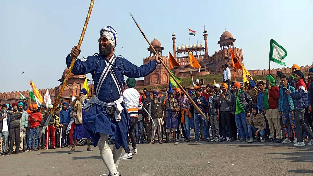 Protesting Farmers At Red Fort
