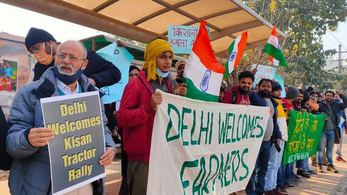 क‍िसानोंं का कुछ संंगठनों ने क‍िया स्‍वागत