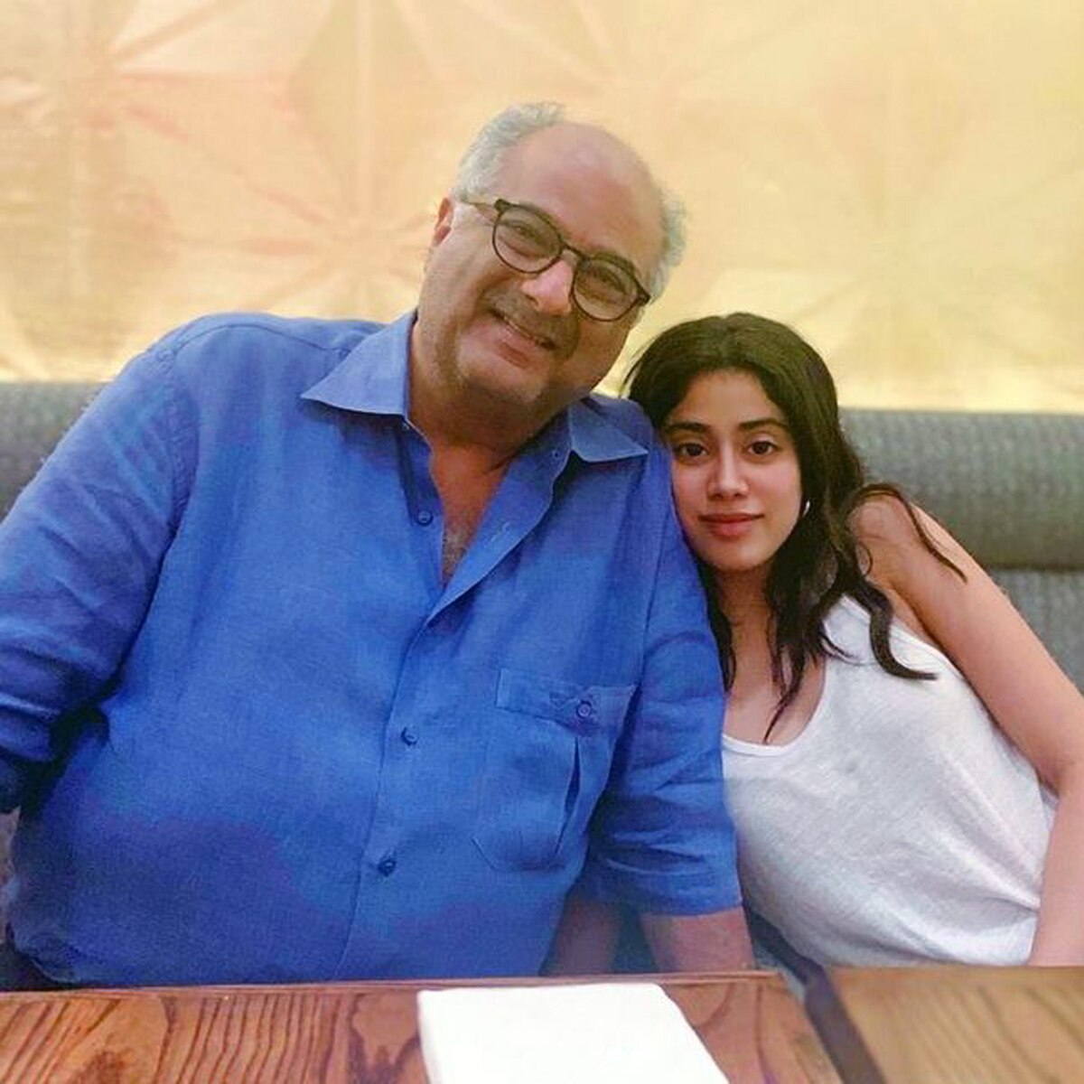 जाह्नवी कपूर और बोनी कपूर