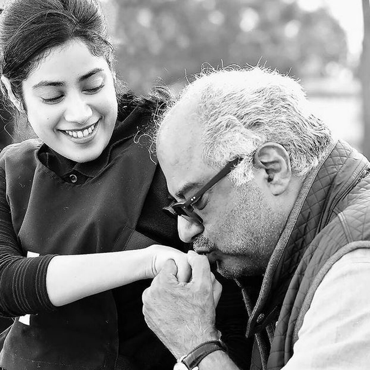 जाह्नवी कपूर और बोनी कपूर