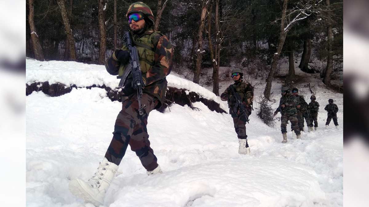 Indian Soldiers celebrating republic day in Ladakh