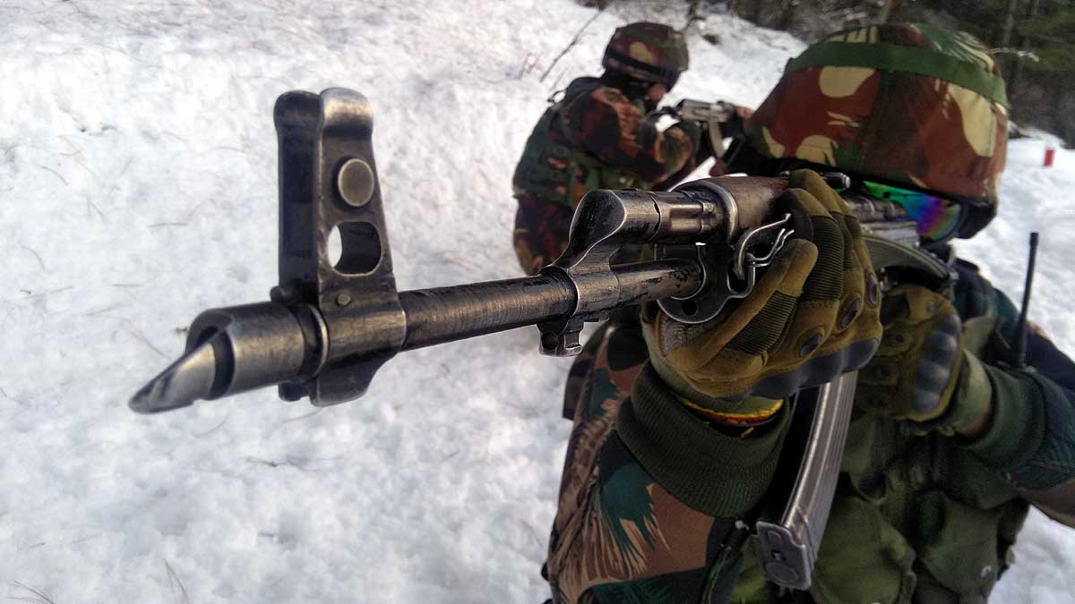 Indian Soldiers celebrating republic day in Ladakh