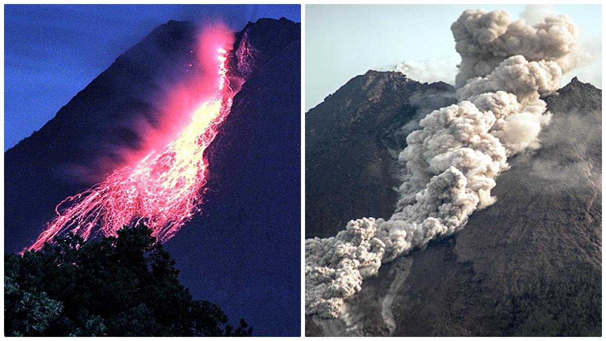 Mount Merapi Volcano of Indonesia Erupts 