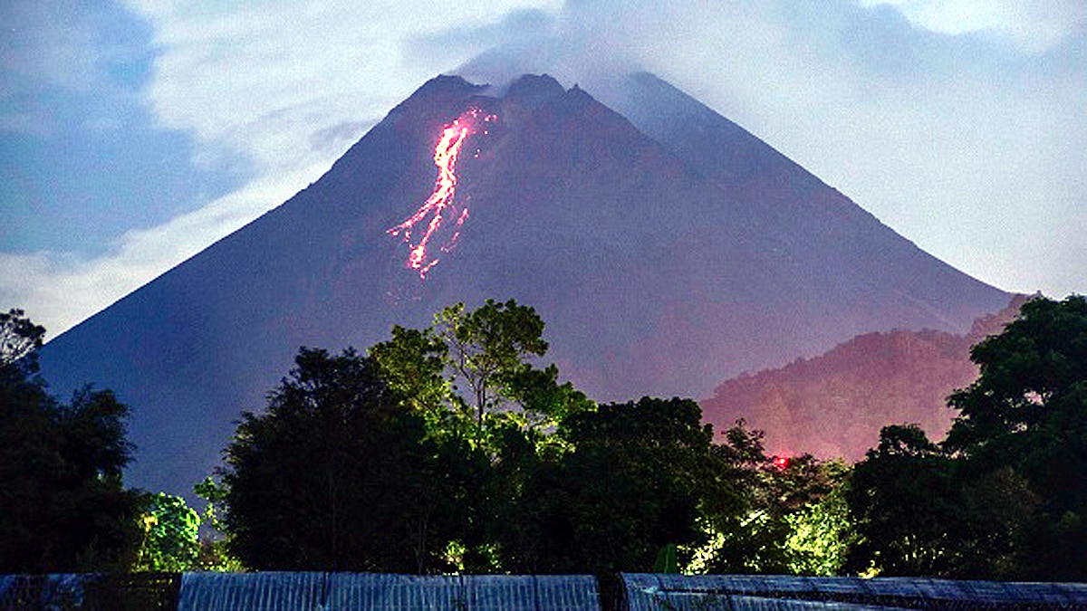 Mount Merapi Volcano of Indonesia Erupts 