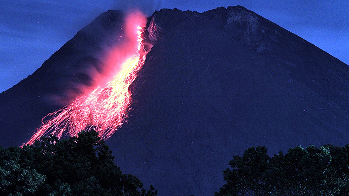 Mount Merapi Volcano of Indonesia Erupts 