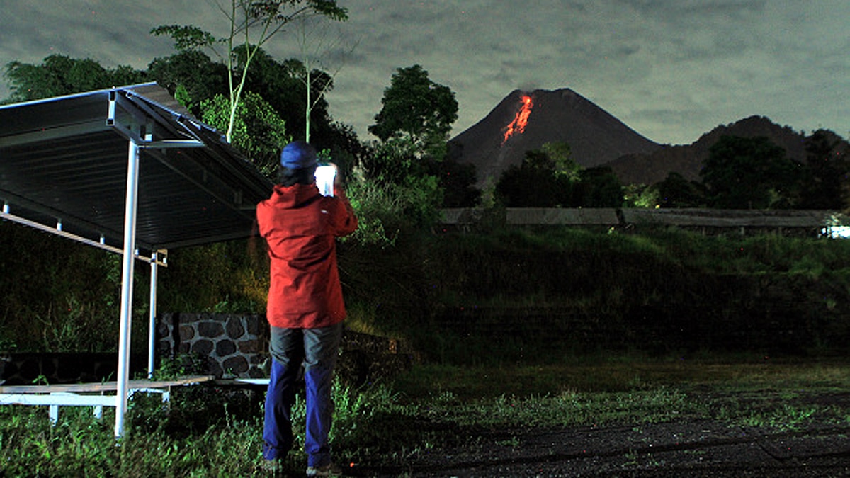 Mount Merapi Volcano of Indonesia Erupts 