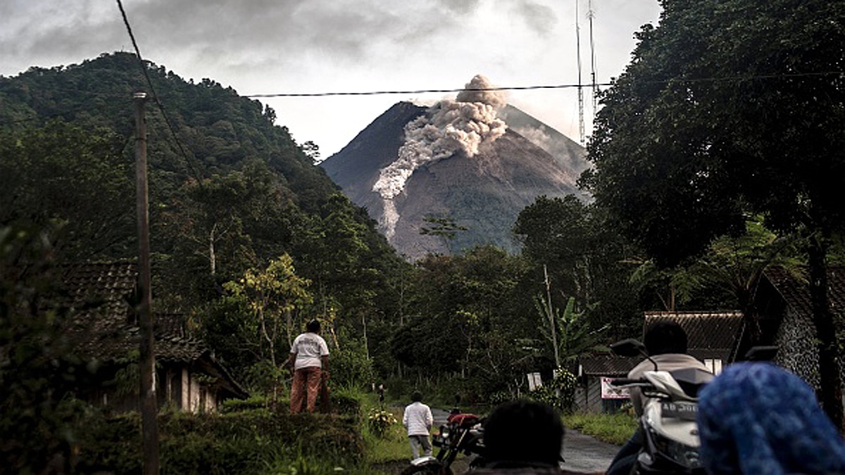 Mount Merapi Volcano of Indonesia Erupts 