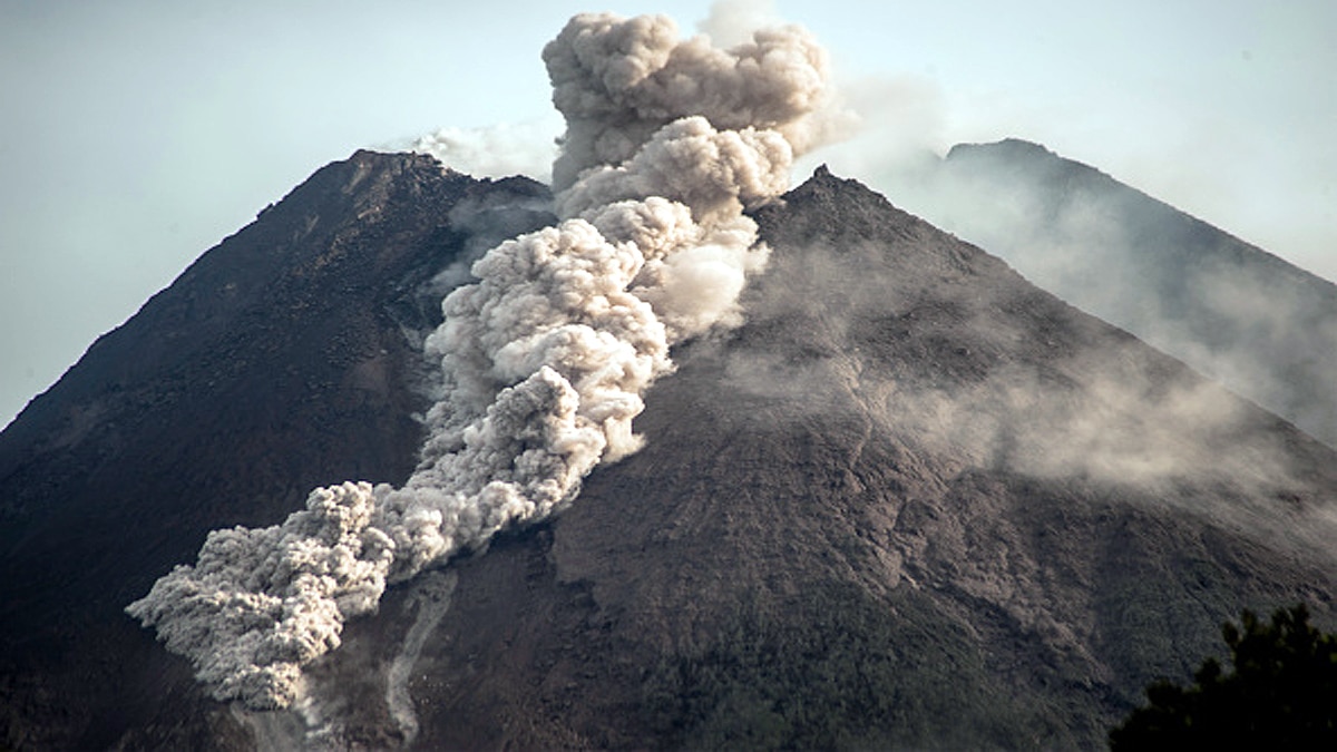 Mount Merapi Volcano of Indonesia Erupts 