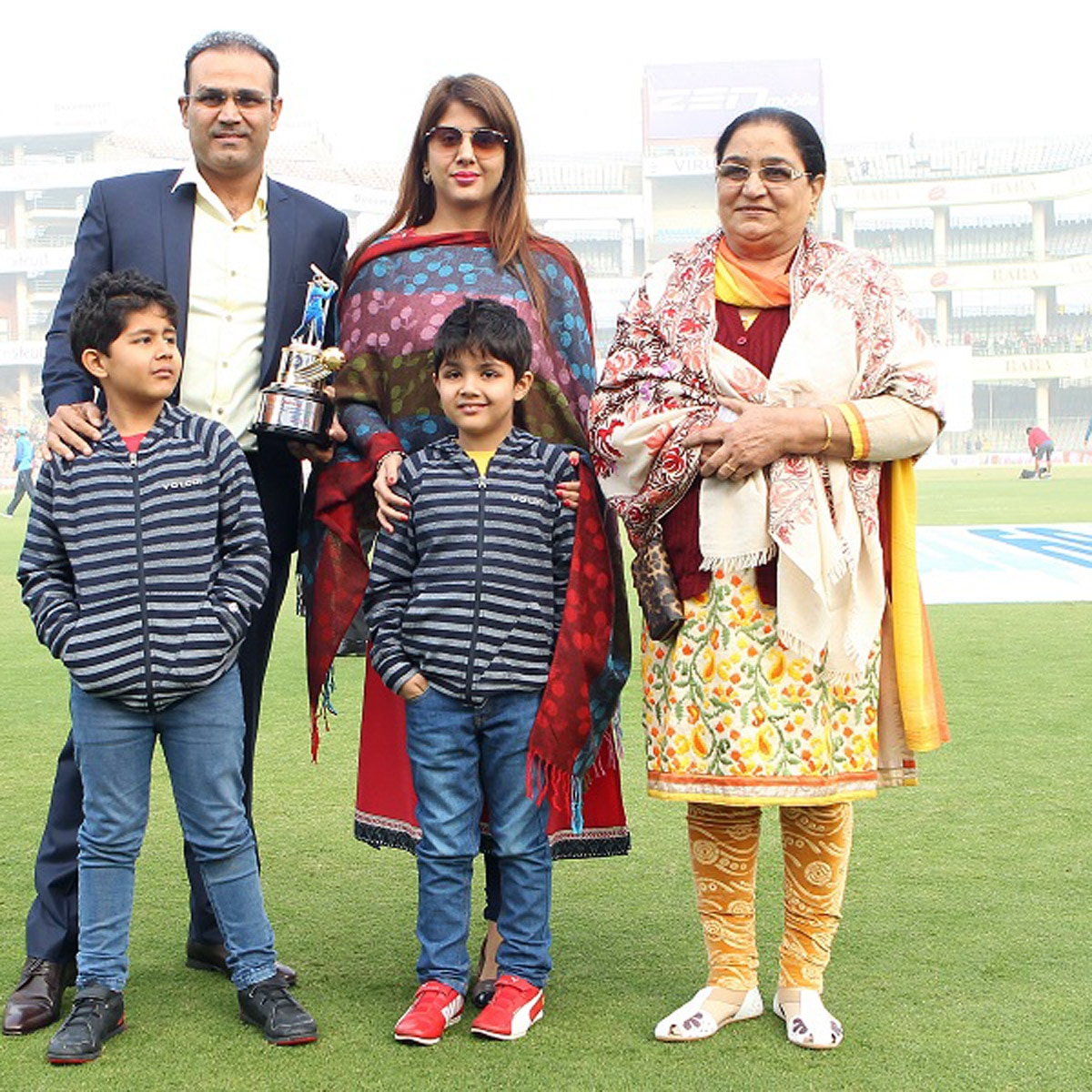 फैमिली संग विरेंद्र सहवाग