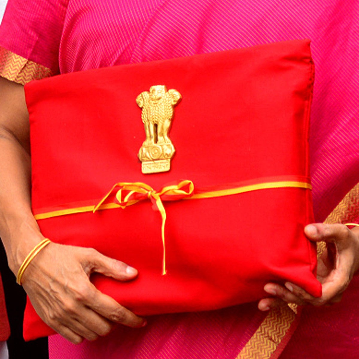 बजट के साथ व‍ित्‍तमंत्री (Getty)