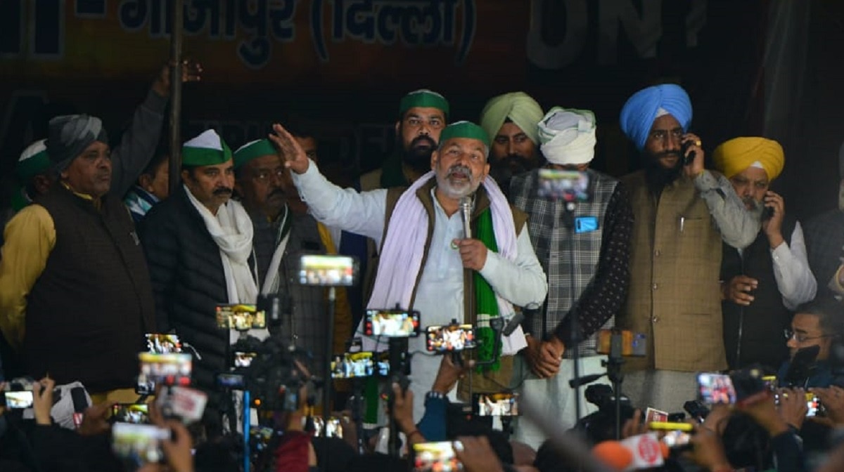 सिंघु बॉर्डर पर प्रदर्शन