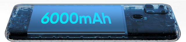 6000mAh battery budget smartphone 