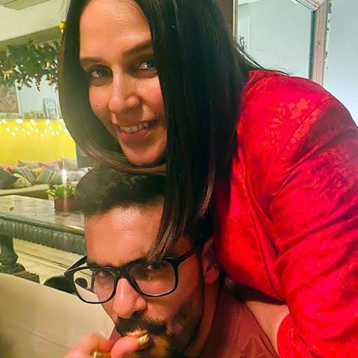 नेहा धूपिया संग अंगद बेदी