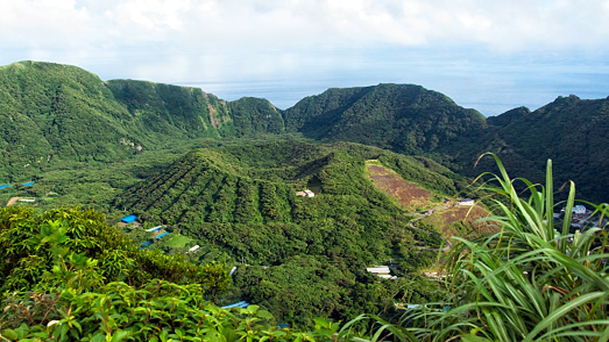 Aogashima Volcanic Island