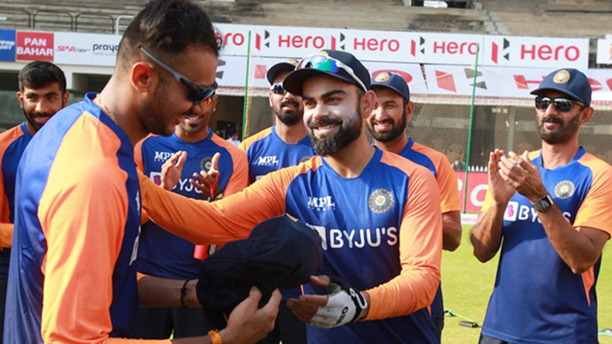 Axar Patel makes test debut