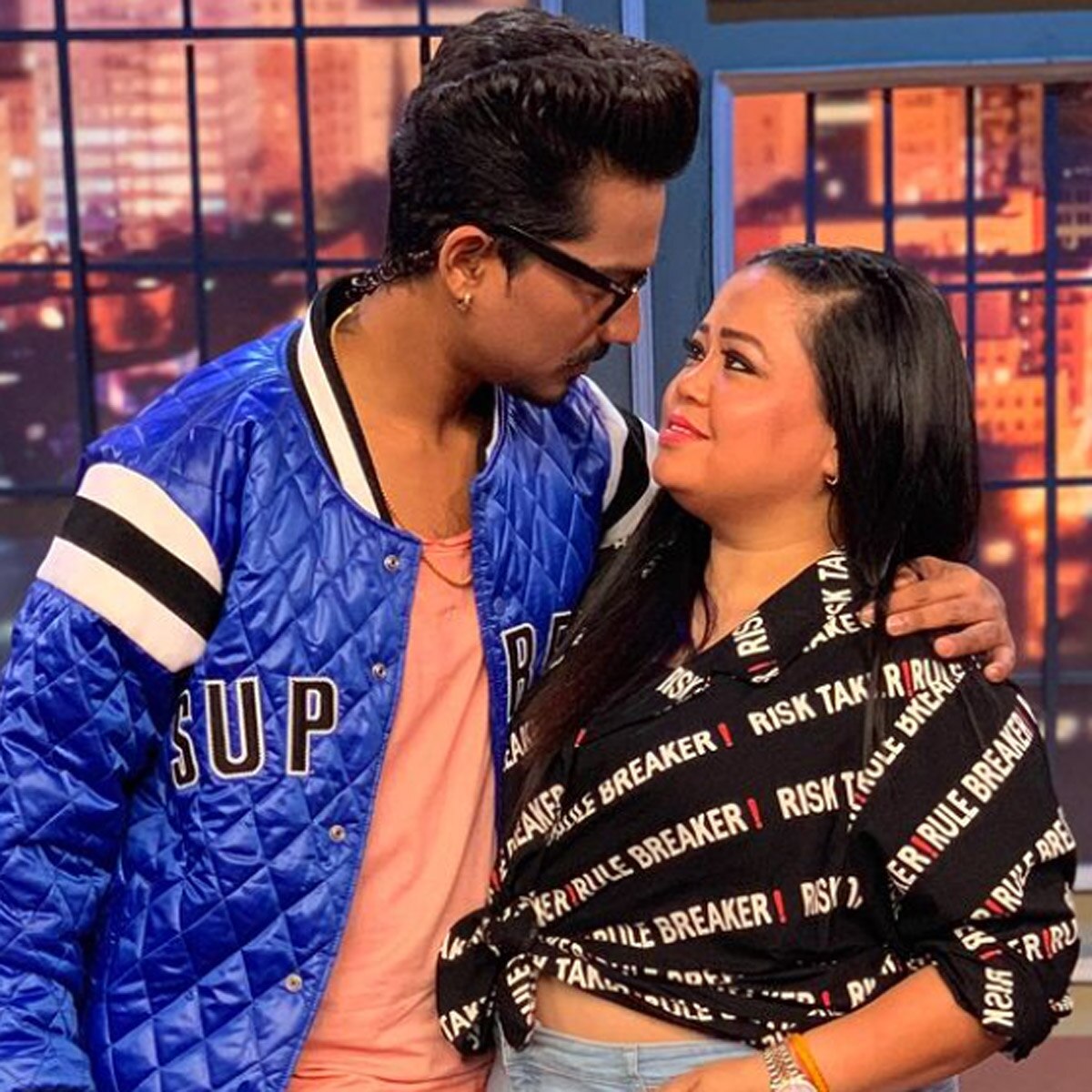 भारती स‍िंह पत‍ि हर्ष के साथ  