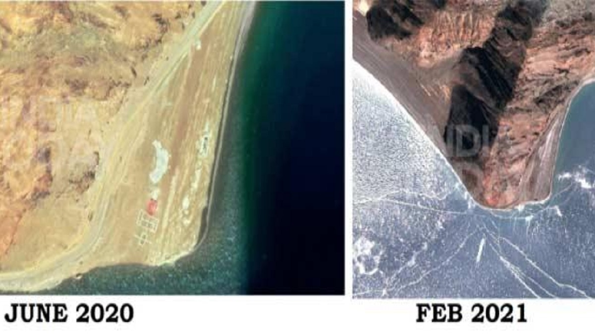 पैंगोंग झील से चीनी सेना की वापसी