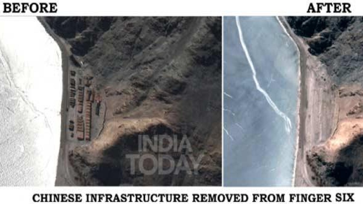 पैंगोंग झील से चीनी सेना की वापसी