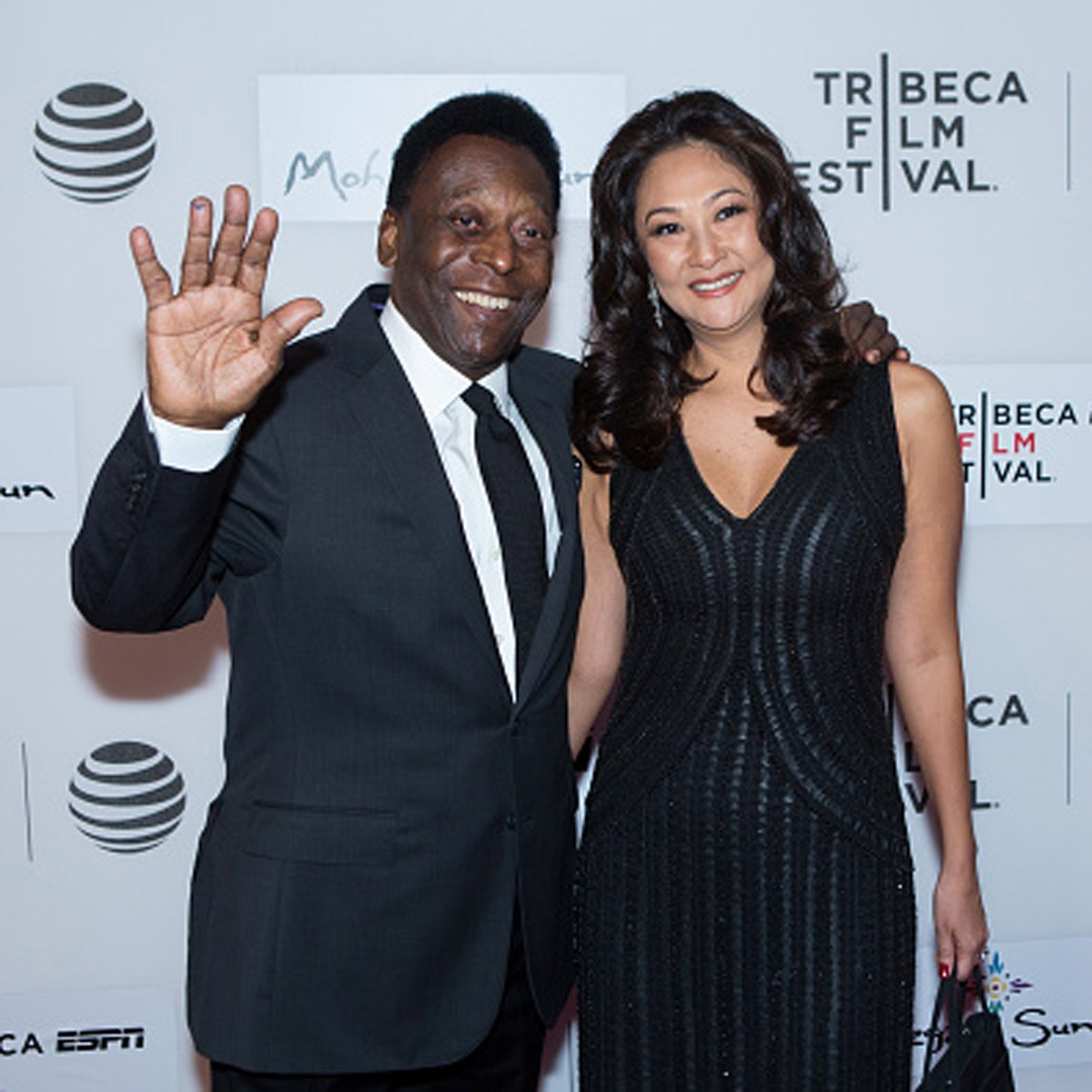 पेले अपनी तीसरी पत्नी मर्सिया के साथ