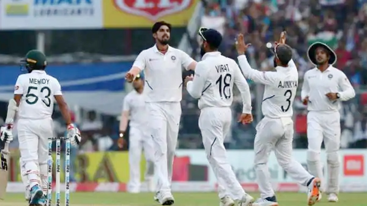 Indian cricket team record in pink ball tests