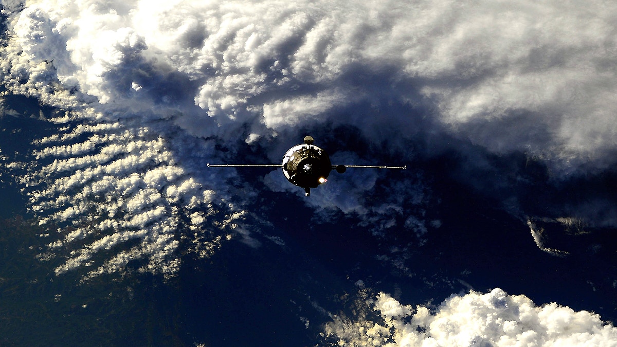 Russian space cargo ship burst into flames