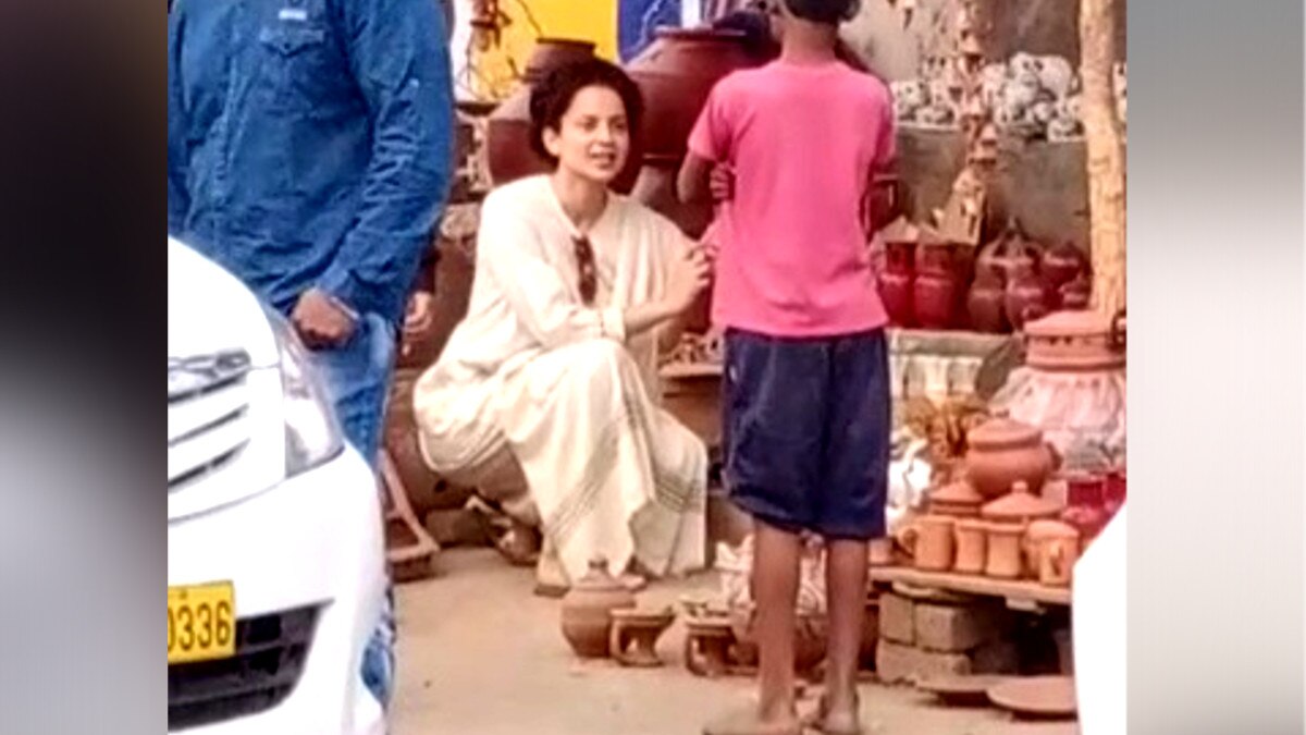 मिट्टी के बर्तनों की दुकान देख कंगना ने रोक दी कार
