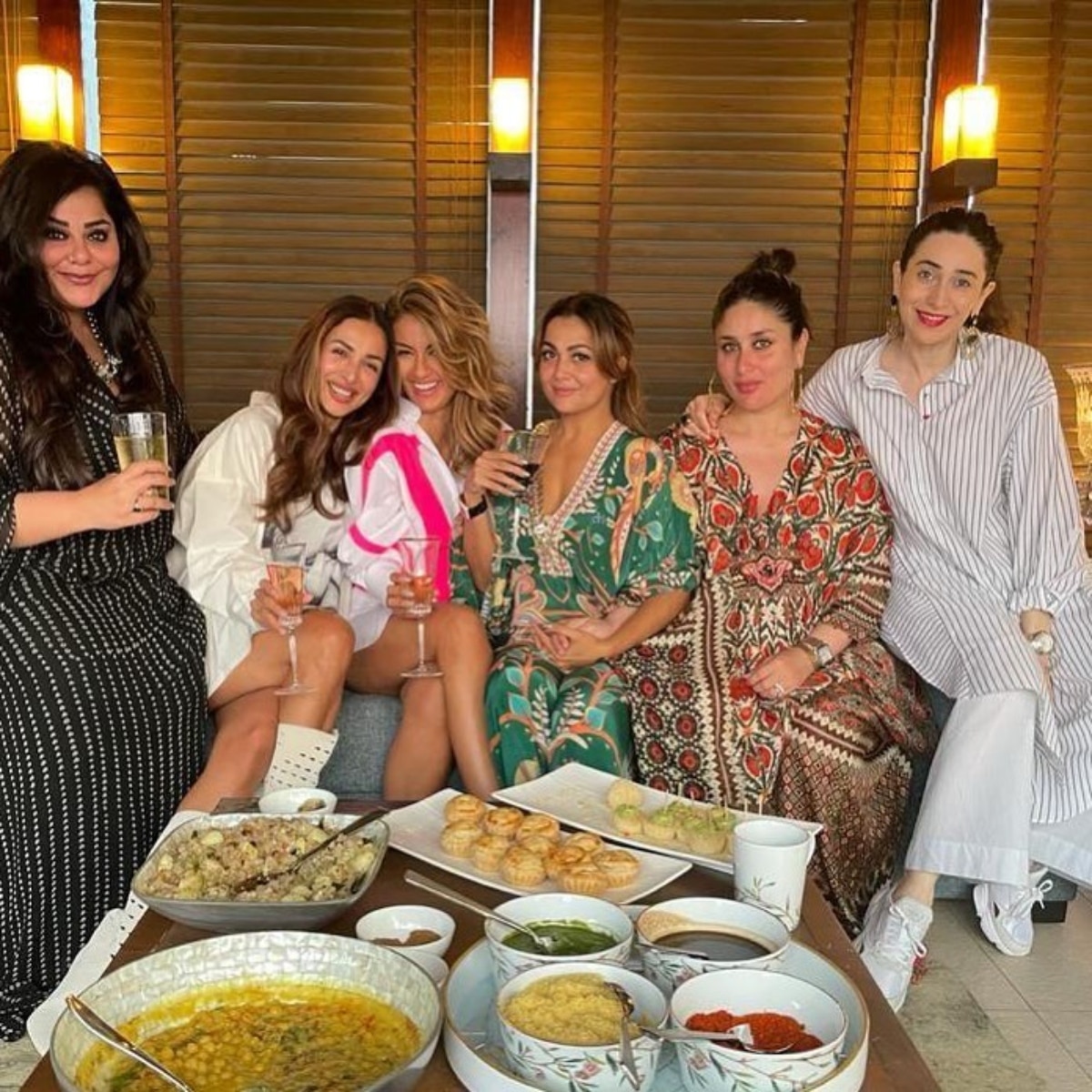 नताशा पूनावाला, अमृता अरोड़ा, करीना कपूर खान, मलाइका अरोड़ा 