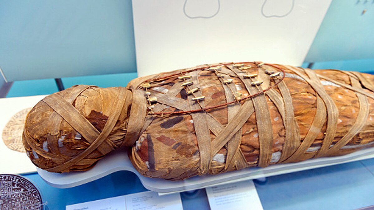 Mummy with a gold tongue