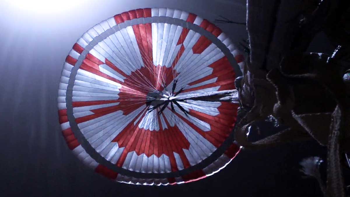 Mars Perseverance Rover Parachute Secret Message