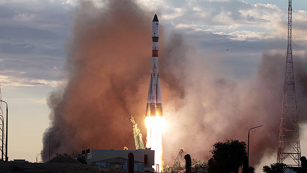 Russian space cargo ship burst into flames