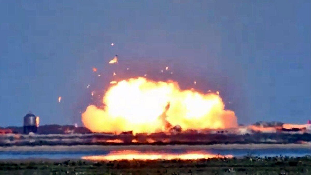 SpaceX Starship SN9 Crashes