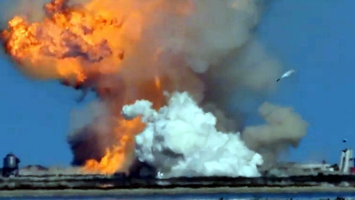 SpaceX Starship SN9 Crashes