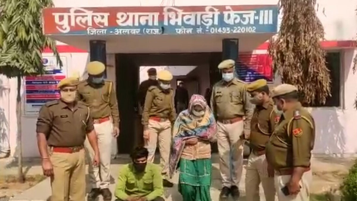 पति की हत्या के आरोप में पत्नी और उसका प्रेमी गिरफ्तार (फोटो- संतोष शर्मा)