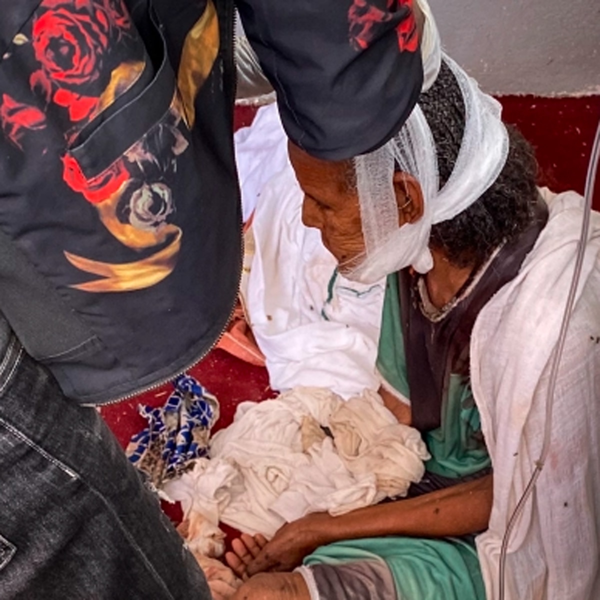 हमले में घायल महिला