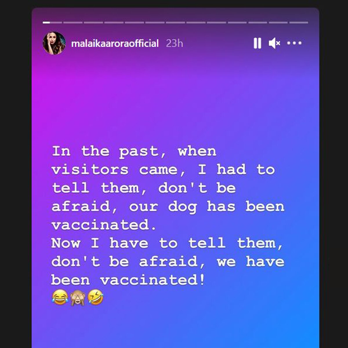 मलाइका पोस्ट