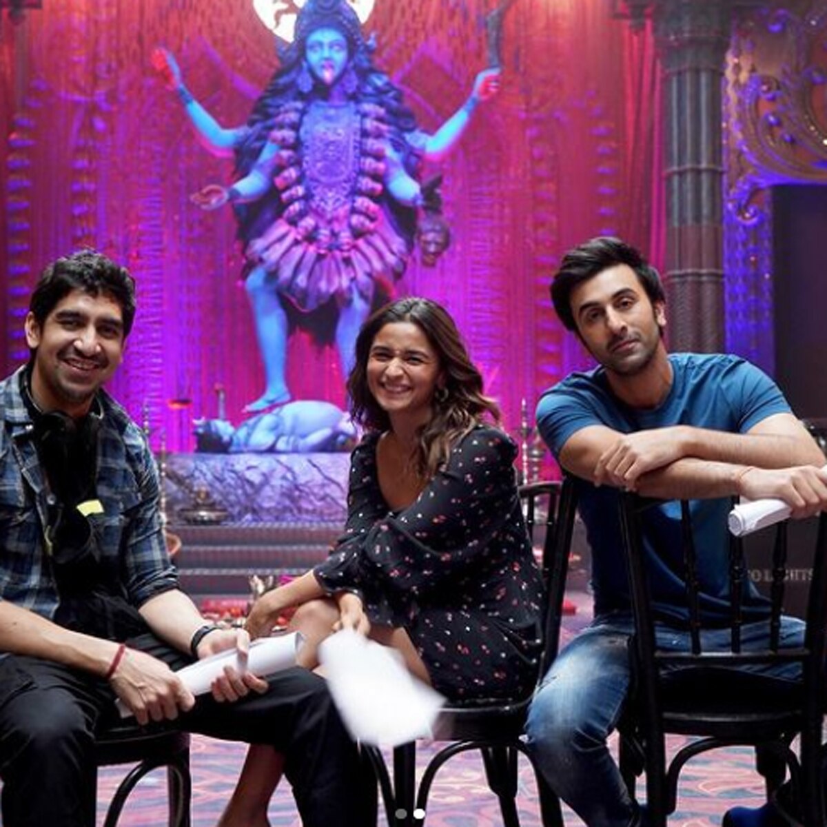 अयान मुखर्जी-आल‍िया भट्ट-रणबीर कपूर  