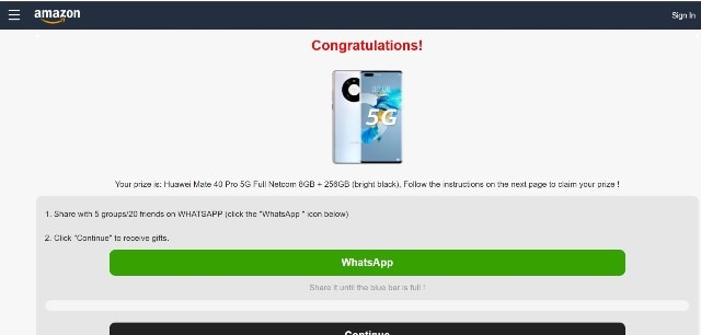 Amazon Fraud Website 3 