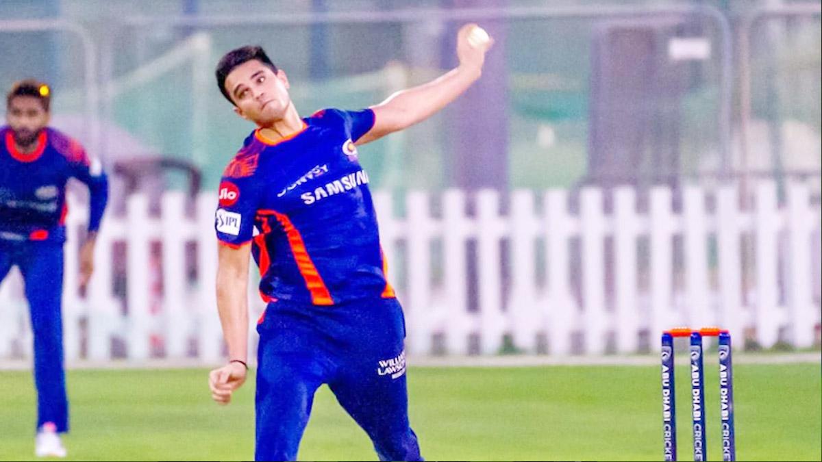 arjun tendulkar seen in mumbai indians net session