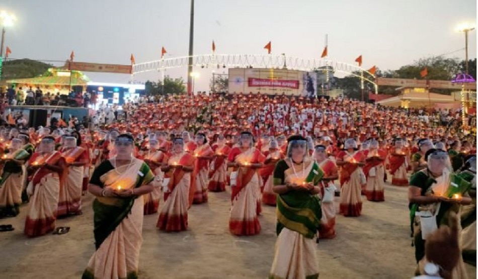 1000 महिलाओं ने किया शिव तांडव का पाठ