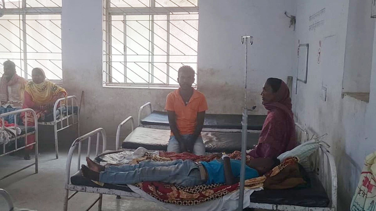 बच्चे ने गलती से जहर मिला दूध पिया (फोटो- चंदन कश्यप)