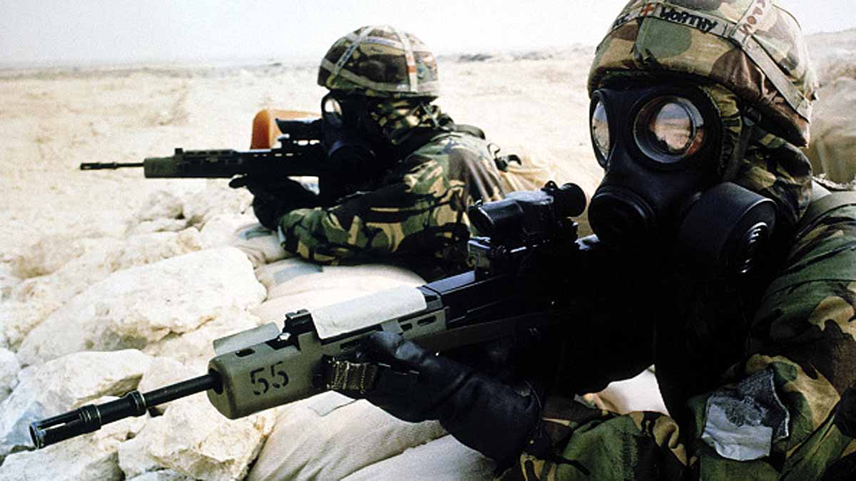 British Soldiers Virtual Reality Combat Training